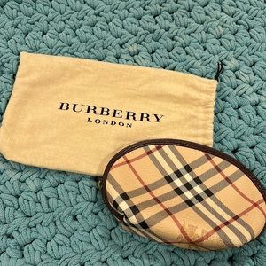Burberry Haymarket cosmetic bag